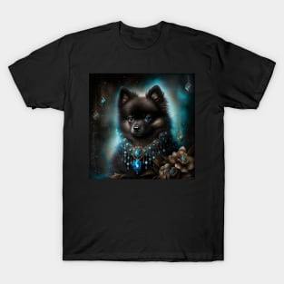 Glowy Schipperke Portrait T-Shirt